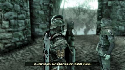 Da Sie noch immer 'sehend' sind, erhalten Sie in der Turmruine eine Vision der Vergangenheit.