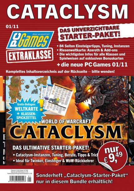 Für Abonnenten erheblich günstiger im Online-Shop: die begehrten Sonderausgaben von 'PC Games Extraklasse' (aktuell mit Cataclysm-Startpaket).