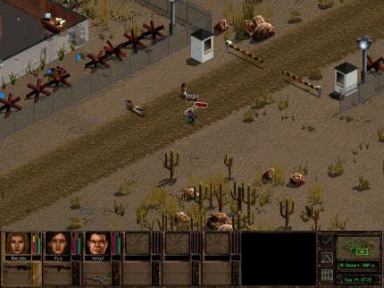Mit drei Söldnern versuchen wir eine gegnerische Basis zu infiltrieren. Es ist erstaunlich, aber grafisch sieht Jagged Alliance 2 trotz eines hohen Alters gar nicht so übel aus.