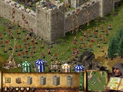 Eine gegnerische Streitmacht versucht die Wälle mit Katapulten und Trebuchets einzureißen. 