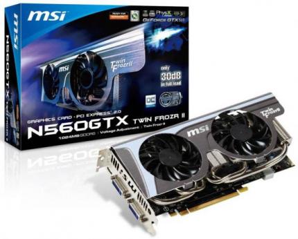 Leicht mit der Nvidia GTX 560 Ti zu verwechseln: eine GTX 560 ohne Ti, hier von MSI