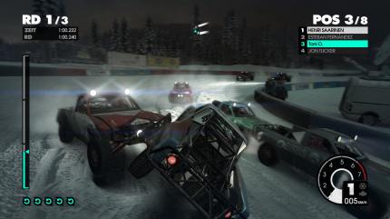 Mit den Buggys und Trucks des Landrush-Modus kommen wir zunächst nicht so richtig klar. Die Dinger fahren sich ganz anders als die flinken Rallye-Karren. Zum Glück gibt es die optionale Rückspulfunktion, die echten Frust erst gar nicht entstehen lässt.