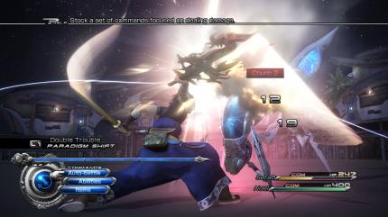 Der erste Kampf in Final Fantasy XIII-2 ist noch einfach, danach wird's deutlich schwerer.