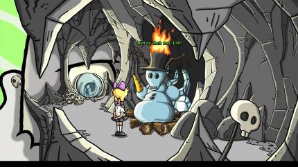 Um sich Dr. Marcels Hypnose zu entziehen, müsst ihr in der Traumwelt die Verbote der Oberin umgehen, indem ihr Harvey-Dämonen besiegt. Dieser Schneemann steht für die Anweisung, nicht mit Feuer zu spielen.