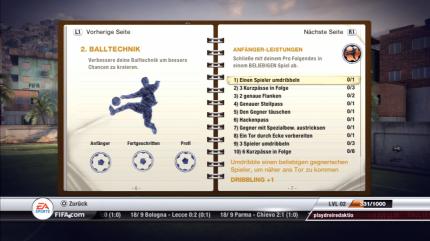 FIFA 12 - Die Leistungen - Virtual Pro - Balltechnik