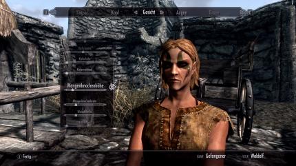 Typisch Bethesda: Der Charaktereditor erlaubt zahllose Möglichkeiten. - Bild stammt aus der Xbox 360-Version von The Elder Scrolls 5: Skyrim.