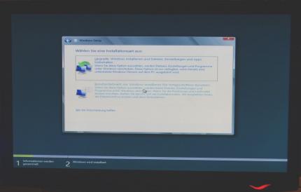 Windows 8: Art des Setups