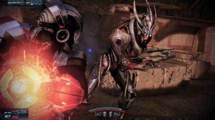 Elegant und sehr mächtig: Erstmals kann Shepard auch eine coole Lichtklinge im Nahkampf einsetzen.