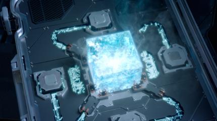 Der Tesserakt enthält den Raumstein (Space Stone). Er spielte bereits in Captain America und The Avengers eine große Rolle und wurde bis zum Ende von Thor Ragnarok in Asgard aufbewahrt.