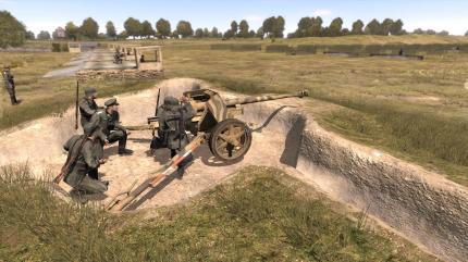 Leichte Panzerabwehrgeschütze wie dieses wurden von den Deutschen gerne als 'Türanklopfgerät' bezeichnet.