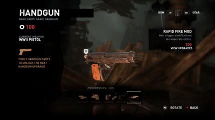 Tomb Raider gespielt - In einem Skilltree kann man Waffenwerte durch sammelbare Upgradepunkte aufwerten. (1)