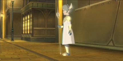 Um mit dieser netten Geisterdame sprechen zu können, müssen wir den Zauber Medium wirken.