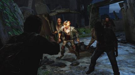 Vorschau zu The Last of Us: Jede Kugel zählt! Wir zielen auf den Clicker in der Mitte. Diese Infizierten der Stufe 3 stecken mehrere Treffer ein, bevor sie umkippen. 