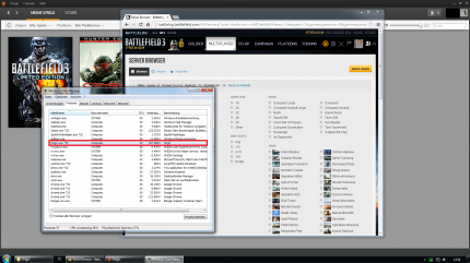 Der Speicherverbrauch von Origin und Battlelog ist hoch.