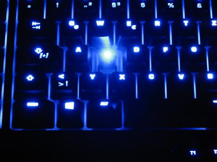 LED unter einer Taste