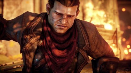 Varric ist am Boden zerstört: Aufgrund unserer Entscheidungen wurde das Dorf Crestwood ausradiert.