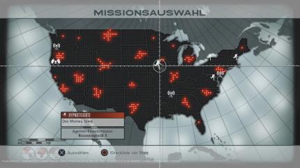Auf der Einsatzkarte wählt ihr Missionen für euer Squad oder eure Ersatzagenten aus. Regelmäßige News-Berichte sorgen zudem für Atmosphäre.