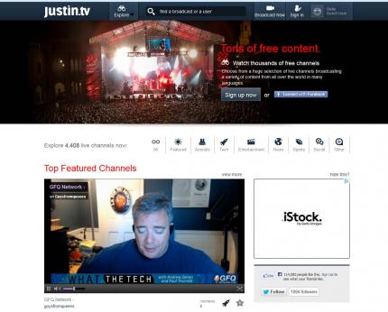 Streams jeglicher Art: Justin.tv