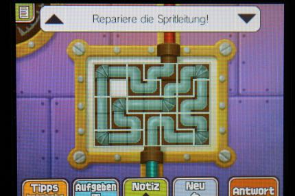 Professor Layton und das Vermächtnis von Aslant: So sieht die richtige Anordnung der Bausteine zu Rätsel 037: Treibstoffnot 2 aus.