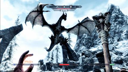 Die Auftritte der Drachen sind ein Highlight von Skyrim.