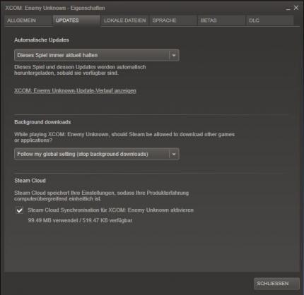 Bei Steam-Spielen kann man die Speicherung der Savegames in der Cloud auch deaktivieren. Häkchen raus - und es wird wieder lokal gespeichert.