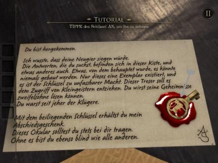 The Room - Kapitel 1 - Lest euch die Notitz durch und nehmt den Schlüssel mit.