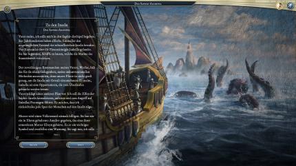 Seine Handlung erzählt Age of Wonders 3 in Standbildern, dazu gibt es vorgelesene Textkästen.