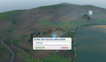 Der Spielstand wird durch das Anlegen einer Kopie der aktiven Region gespeichert.