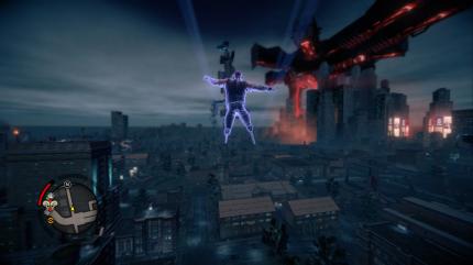 Der Präsident Amerikas dreht eine Runde durch die Luft (Saints Row 4)