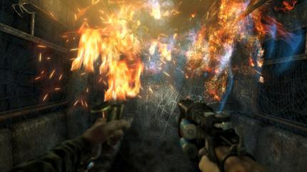 Solche schönen Flammen gab es in Metro 2033 ursprünglich nicht. (PC)