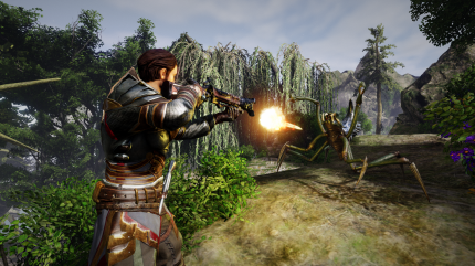 Risen 3: Schusswaffen sind sehr mächtig im Spiel und erleichtern die Kämpfe gegen viele Monster erheblich.