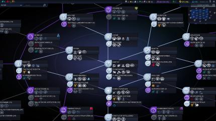 Civilization: Beyond Earth - Das Technologie-Netz ist das Herzstück von Civilization: Beyond Earth. Wir können in jede beliebige Richtung forschen und unsere Zivilisation ganz nach unserem eigenen Plan technologisch voranschreiten lassen.