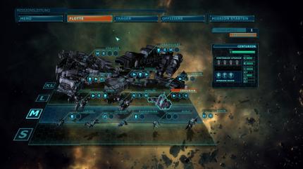 Zwischen Missionen verbessern wir unsere Schiffe mit Upgrades.