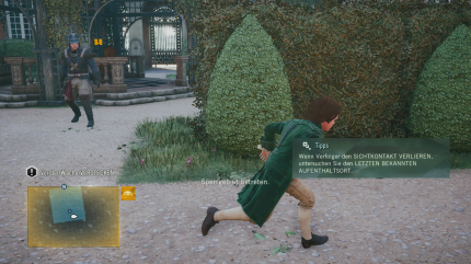 Schüttelt eure Verfolger in Assassin's Creed: Unity ab, indem ihr ihnen aus der Sicht rennt.