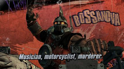 Typisch Borderlands: Figuren werden mit Standbildern eingeführt, die Aufmachung erinnert stark an die Gearbox-Spiele.