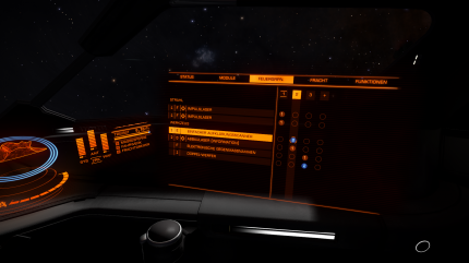 Elite: Dangerous - Verschiedene Waffen und Module lassen sich in Feuergruppen organisieren.