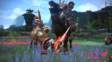 Tera: Fate of Arun - Fiese Kamelreiter wollen unserem Helden an die Wäsche.
