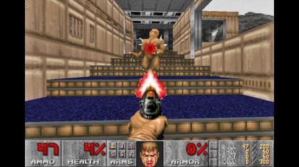 Die Imps waren die häufigste Gegnerart in Doom. Ihre Feuerbälle konnten viel Schaden anrichten, jedoch war es ein Leichtes, den langsamen Geschossen auszuweichen.