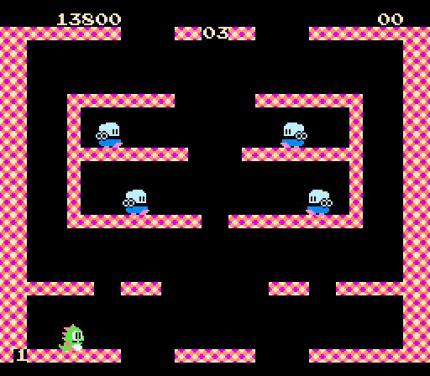 Die Titelmelodie des Geschicklichkeitsspiels Bubble Bobble hat Ohrwurm-Qualitäten. Der Comic-Track ist ungeheuer eingängig, bleibt auch bei einem kurzen Spielhallenbesuch im Gedächtnis.