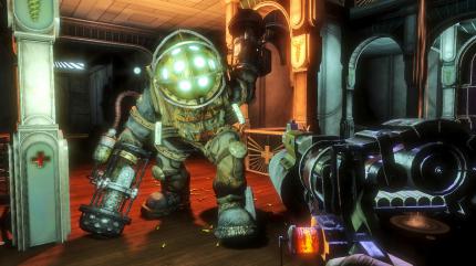 Bioshock zeigt, wie Sound und Grafik gemeinsam Stimmung formen, Die Musik aus den 50-er Jahren passt perfekt zur utopischen Spielwelt.