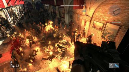 Die Engine von Dying Light schafft es spielend, mehrere Dutzend Zombies gleichzeitig auf dem Bildschirm darzustellen.