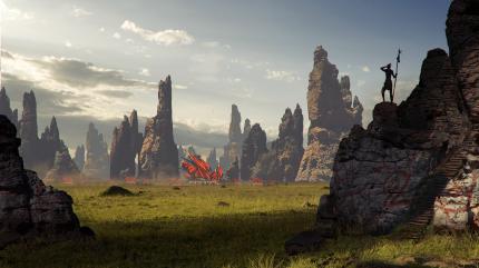 Die Dalish ziehen mit ihren Aravel-Karawanen durch das Land.
