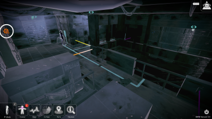 République Remastered - Hier und da streuen die Entwickler Rätsel in den Spielverlauf. Hier müsst ihr beispielsweise eine Laserschranken-Anlage mithilfe des Omni-Views überwinden.