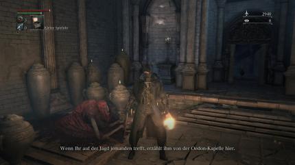 Sprecht mit diesem NPC - Er bietet die Odeon-Kapelle als Zuflucht an. Doch ist es hier wirklich sicher?