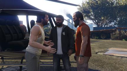 Von links nach rechts: Michael, Franklin, Trevor. Die drei sind die Stars der Kampagne.