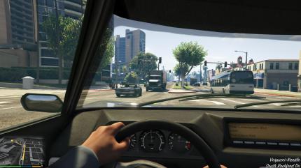 Allein das ziellose Cruisen durch die belebten Straßen von Los Santos übt eine irre Faszination aus.