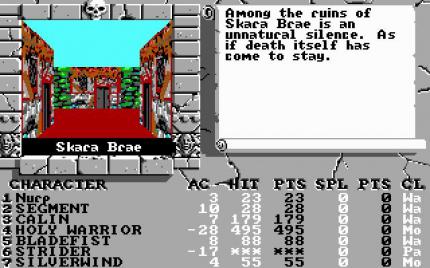 Bitte zeichnen: In den frühen Computer-Rollenspielen wie der Bard's Tale-Reihe (im Bild Teil 3, Fate of Thief) war es gang und gäbe, dass man komplexe Dungeons auf Karopapier kritzelte, um den Überblick zu behalten.