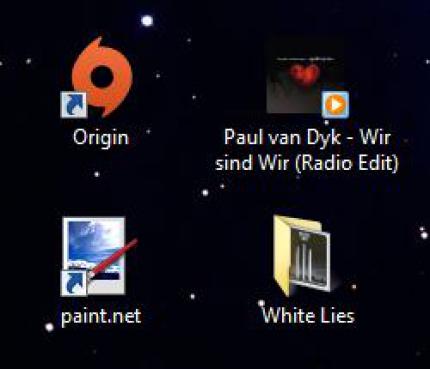 Icons auf dem Desktop