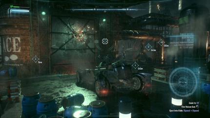Das Batmobil kommt auch für viele Rätsel zum Einsatz. Wirkt zwar oft aufgesetzt, spielt sich aber gut. (PC)