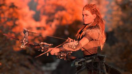 Aloy spielt die Hauptrolle in Horizon: Zero Dawn.